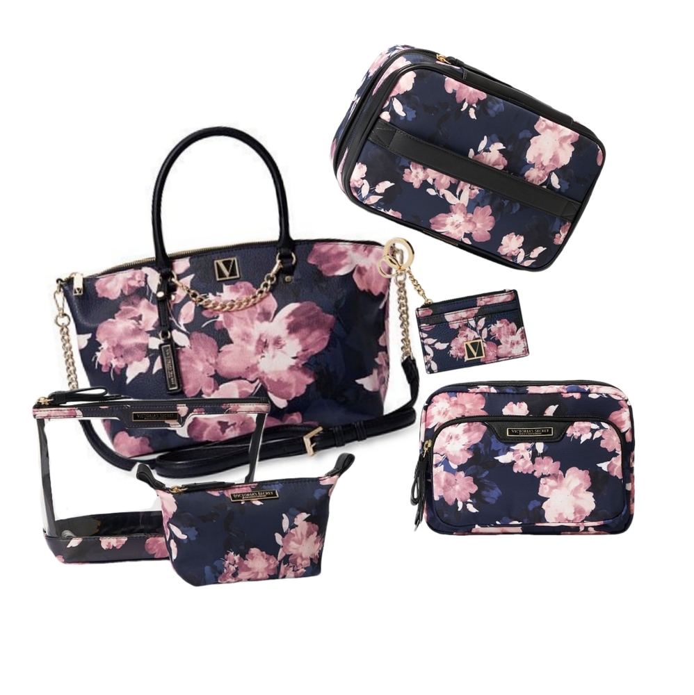 NEW Victoria's Secret Complete Carry all set in Night Bloom!! NEW W/TAGS
